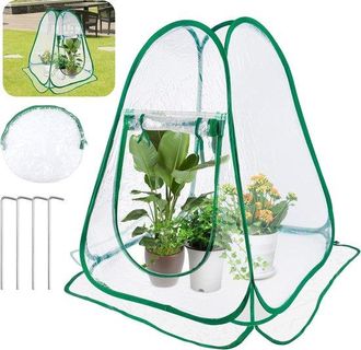 OEM Cubierta De Invierno Para Plantas - Protecci&oacute;n Contra El Fr&iacute;o Y Las Plagas - 1 Pieza - Transparente - 70 X 70 X 80 Cm