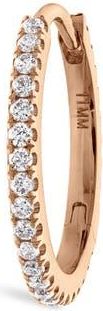 Maria Tash Diamond Eternity Single Clicker Hoop Earring in Rose Gold at Nordstrom, Size 11 Mm