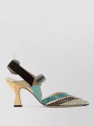 Fendi leather colibr&igrave; pumps