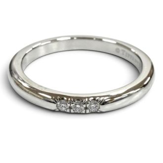 Tiffany & Co. Silver Platinum 950 Band Ring (Pre-Owned)
