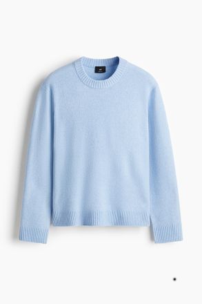 H&M Angerauter Pullover in Regular Fit - Blue