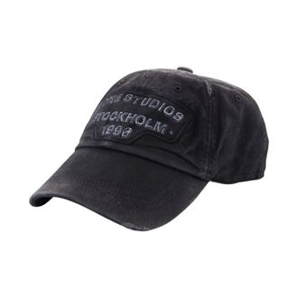 Acne Studios Screenprint Baseball Cap - unisex - Accessoires - Zwart - Maat: ONE Size Katoen