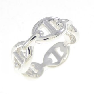Herm&egrave;s Chaine Dancre Silver 925 Band Ring (Pre-Owned)