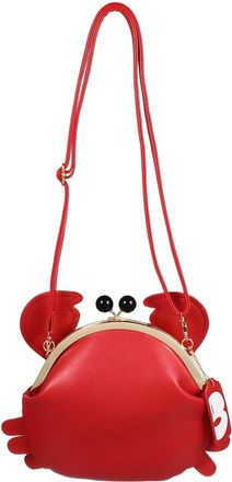 SOLUSTRE Crab Clasp Clutch PU Cross Body Shoulder Bag with Removable Strap for Outdoor Events
