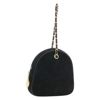 Chanel Pre-owned Vintage Hand Bag - Dames - Pre-owned - Zwart - Maat: ONE Size Su&egrave;de