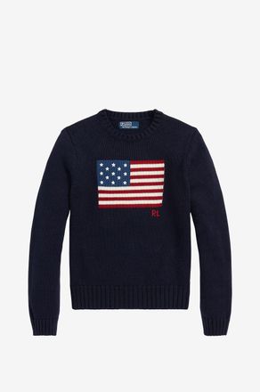 Polo Ralph Lauren Jacquardpullover aus Baumwolle American Flag