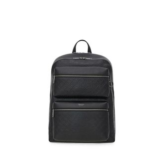 Ferragamo Monogram Backpack - male - Ferragamo - Backpacks - Black - ONE SIZE - Bags