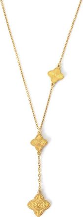 Adornia Clover Charm Y Necklace in Gold at Nordstrom Rack