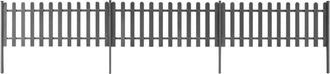 vidaXL Vidaxl - Valla De Jard&iacute;n Con Postes 3 Piezas Wpc 600x60 Cm