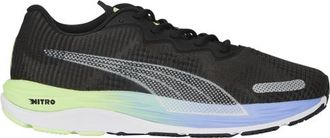 Puma Mens PUMA Velocity Nitro 2 Fade - Running Shoes Black/Purple/Silver Size 10.0