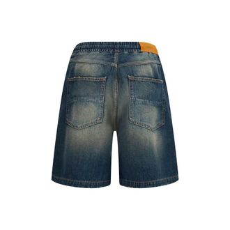 Amiri Drawstring Denim Bermuda Shorts - Blue