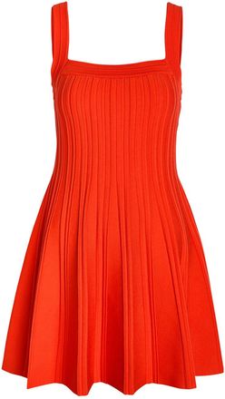 Jonathan Simkhai Indie Ribbed Knit Mini Dress - Red - XL (UK16 / XL)