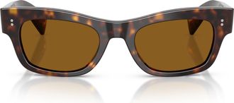 Oliver Peoples 0ov5609su Rectangular Tortoiseshell Sunglasses with Glossy Finish