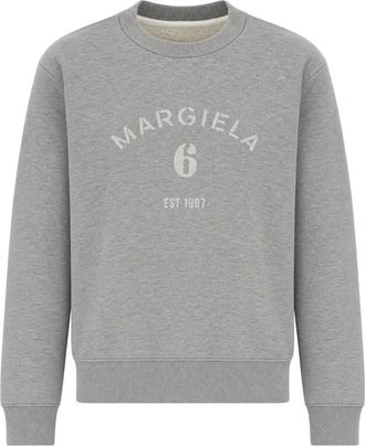 Maison Margiela Felpa 6 - - Sweatshirts & Hoodies - Donna - Grigio - XS
