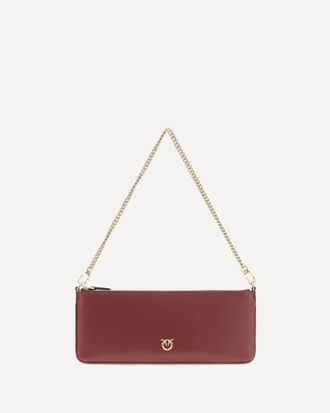 Pinko Horizontal Flat leather Shoulder Bag Female UNI
