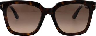 Tom Ford Dames, Accessoires, Bruin, Maat: 55 MM