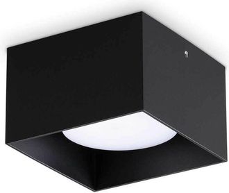Ideal Lux Ideal Lux - Spike Square Surface Mounted Downlight Black