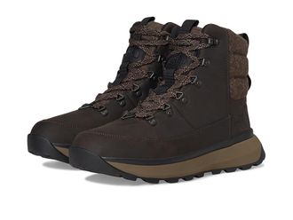 The North Face Bergen Leather WP Mens Shoes Demitasse Brown/TNF Black : 10.5 M