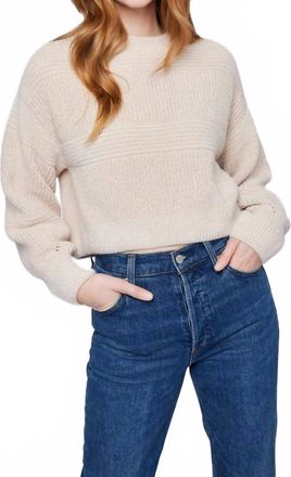 Gentle Fawn Rosetta Knit Crewneck Sweater In Cream