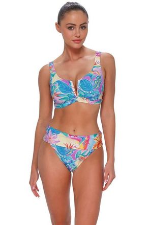 Sunsets Vienna V-Wire Bikini Swimsuit Top - DD Cup in Aloha Vista at Nordstrom, Size 34