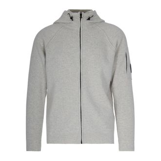 C.P. Company Zip-throughs, male, Gray, Size: XL Cardigan