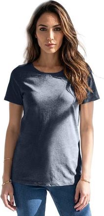 Roaman's Plus Size Cotton Ultimate Crewneck Tee in Navy at Nordstrom, Size Medium