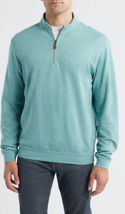 Johnnie-O Sully Quarter Zip Pullover in Fountain at Nordstrom Rack, Size Xx-Large