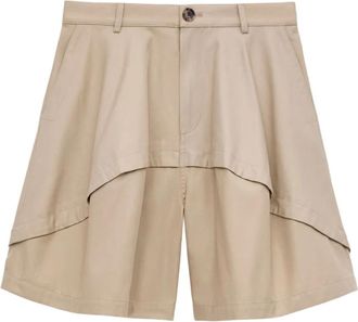 Loewe Paulas Ibiza Relaxed Fit Katoenen Shorts - Dames - Korte Broeken - Beige - XS - Katoen - Korte Broeken