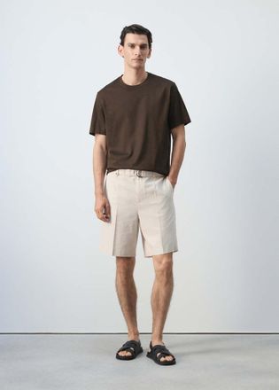 Mango T-shirt regular-fit 190 gsm marrone - Uomo - XXL - MANGO MAN