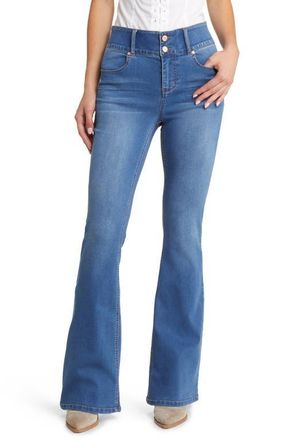 1822 Denim Fit & Lift High Waist Flare Jeans in Elsie at Nordstrom, Size 24