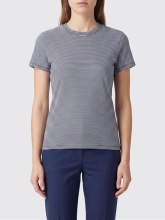 Frame Denim T-shirt slim fit a maniche corte in cotone con stampa a righe bicolor
