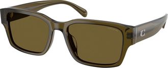 Coach HC8441U CBY96 591073 Mens Sunglasses Green Size 55