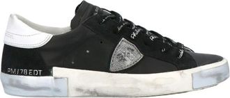 Philippe Model Low Top Sneakers - Heren - Sneakers - Zwart - 42 EU - Katoen - Schoenen