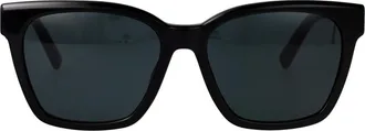 Saint Laurent Sunglasses, female, Black, Size: 57 MM Rectangular Sunglasses