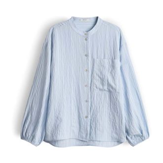 OPUS Button-Front Blouse - Dames - Blouses & Shirts - Blauw - Maat: M