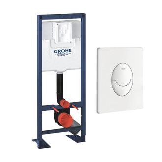 GROHE Estructura De Soporte Para Inodoro Rapid Sl 1,13 M X 0,42 M Con Placa De Mando Blanca - Grohe