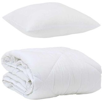 vidaXL Edred&oacute;n De Todas Las Estaciones Blanco 140 X 220 Cm Microfibra Vidaxl