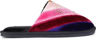 Kurt Geiger Womens Velvet Kgl Embellished Slipper Slippers - Multicolour - Size UK 6