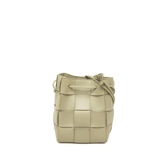 Bottega Veneta Pre-owned Bottega Veneta Small Nappa Maxi Intrecciato Cassette Bucket Bag Unisex WONPHLIPKKRSAA5G