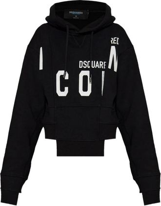 Dsquared2 Mujer, Sudaderas, Negro, Talla: S