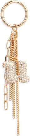 Chelsea28 Pav&eacute; Crystal Inital Bag Charm in U- Clear- Gold at Nordstrom