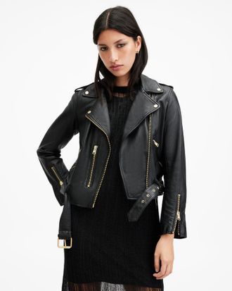 AllSaints Balfern Leather Biker Jacket