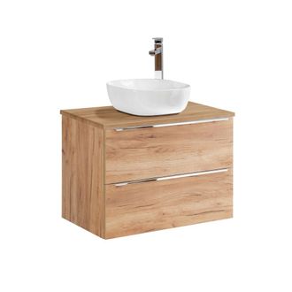 Petits Meubles Mueble lavabo estratificado marr&oacute;n