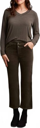 Tribal Stretch Corduroy Straight Leg Pants In Spinach-0125