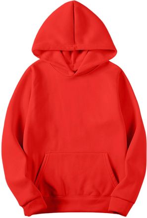 Generic Mens Hoodie Solid Color Gym Hoodies Fleece Work Hoodies for Men Y2k Pocket Loose Hoody Long Sleeve Pullover Lightweight Sweatshirts Ribbed Outwear Cas