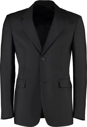 Prada Black Notched Lapel Blazer