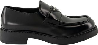 Prada Loafers, male, Black, Size: 8 1/2 US Chocolate Loafers