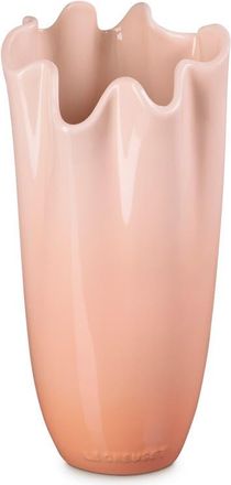 LE CREUSET Iris Stoneware Vase in Peche at Nordstrom