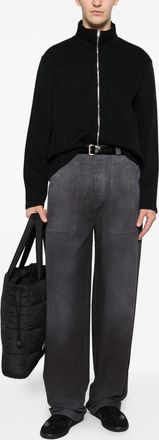 Maison Margiela Mens Denim Cotton Jeans - Dark Grey - Size 31 (Waist)