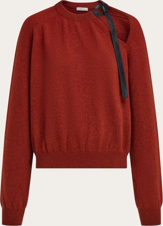 Ferragamo Donna Maglia con cut out Rosso